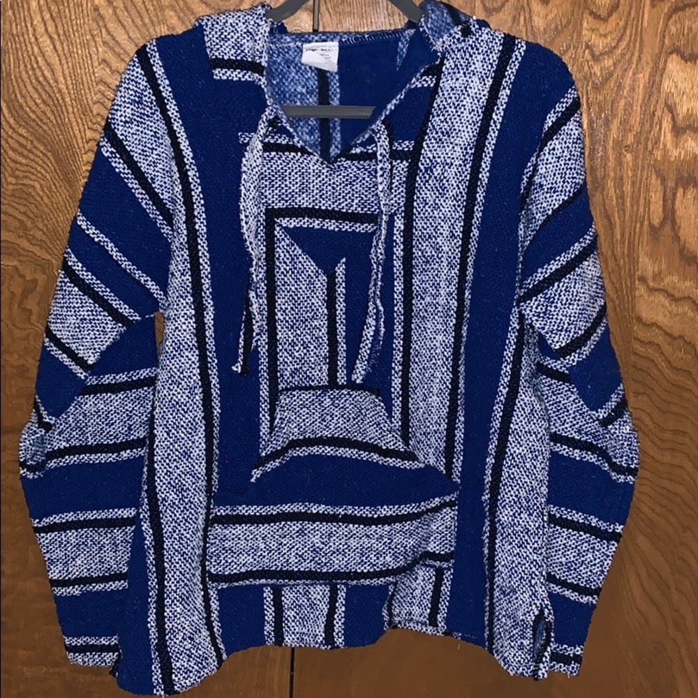 Blue hoodie